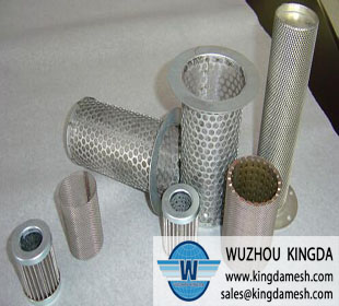 Metal mesh tube filter