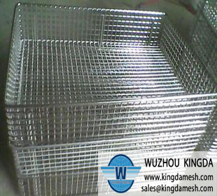 Stainless wire sterilization basket