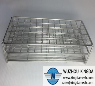 Stainless test tube rack