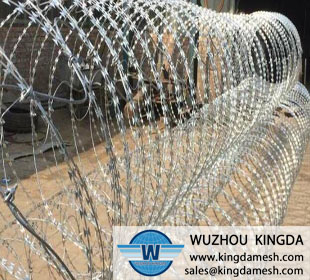 Razor wire for fence