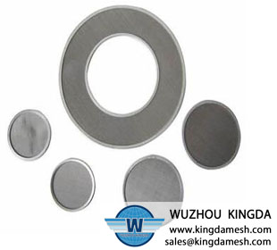 Stainless steel liquid filter disc