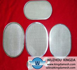 Stainless woven mesh filter disc 