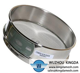 Standard laboratory test mesh sieve