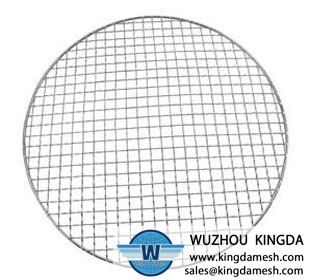 Wire mesh barbecue grill