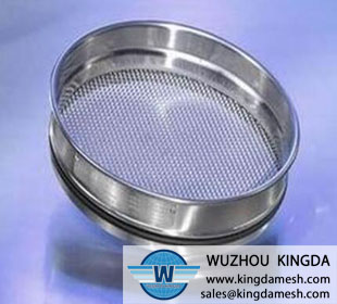 Laboratory metal test sieve