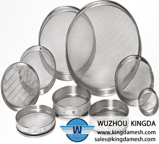 Laboratory metal test sieve