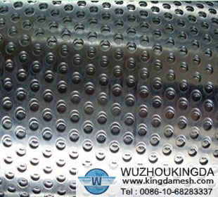 Aluminum plated punched mesh