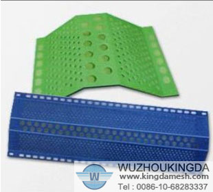 Anti-wind and dust perforated mesh