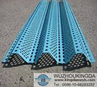 Anti-wind and dust perforated mesh