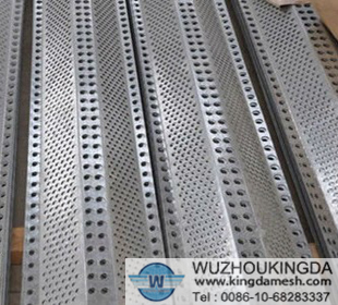 Anti-wind and dust perforated mesh