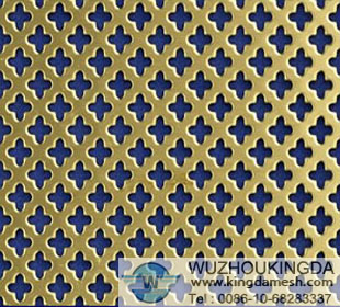 Brass perforated sheet