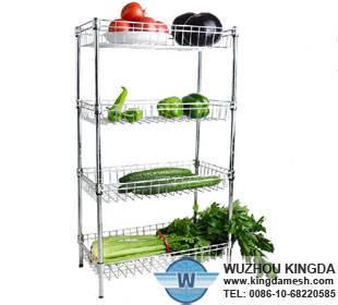 Kitchen wire storage shelf