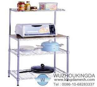 Kitchen utensil corner shelf