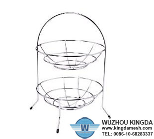 Metal wire mesh fruit basket