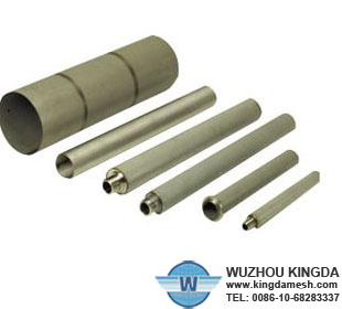 Metal sintered felt filter element