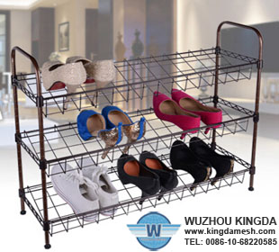 Practical mesh shoe shelf