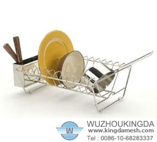 Small sink dish rack