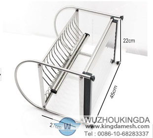 Steel dish drainer