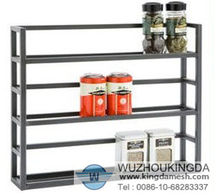 Kitchen storage metal racks