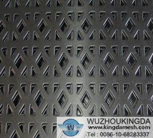 Perforated decorative sheet metal