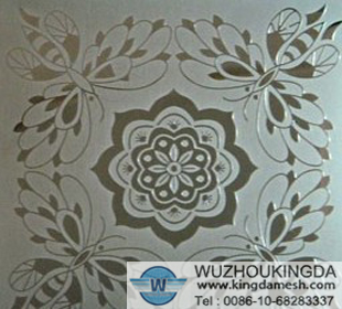 Perforated decorative metal sheets