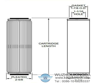 Sintered metal filter cartridges