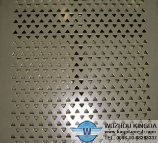 Triangle hole perforated sheet