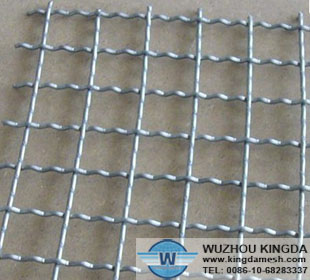 Heat-resistant crimped wire netting