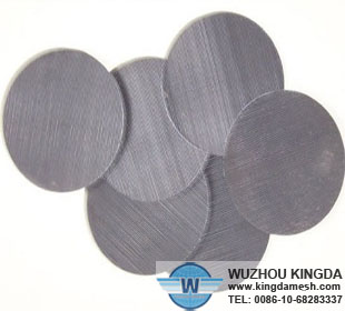 Stainless steel woven mesh disc