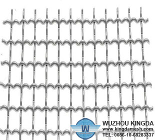 Electro galvanized crimped woven mesh