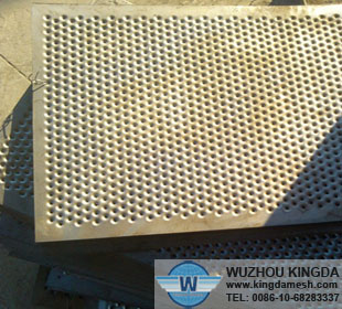 Perforated mesh sheet