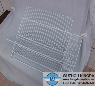 Folding draining rack