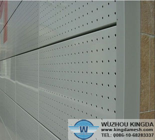 Metal perforated decorative panels
