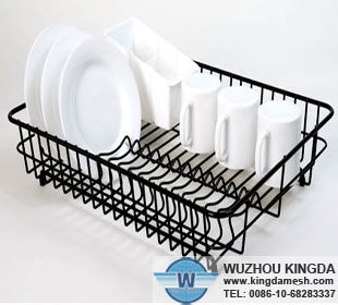 Black dish rack