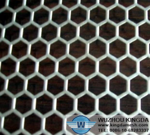 Hexagonal perforated metal plate