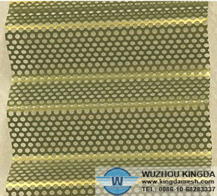 Perforated corrugated metal panels