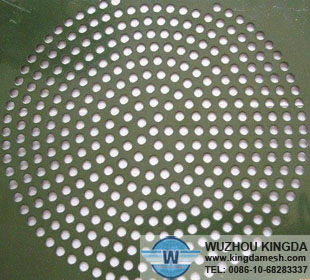 Round hole perforated metal panel