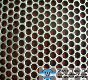 Pool fence perforated metal