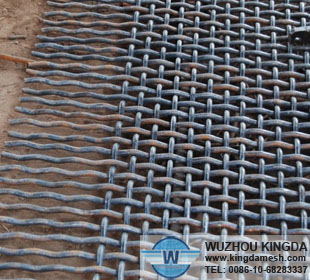 Crimped wire mesh sheet