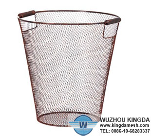 Wire waste paper bin