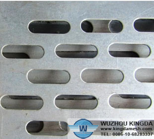 Slotted stainless steel sheet
