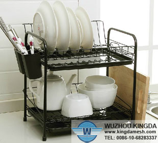 Black iron dish drying rack