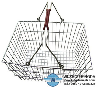 Chrome plated shopping basket