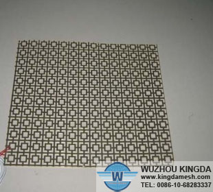 Decorative perforated metal mesh