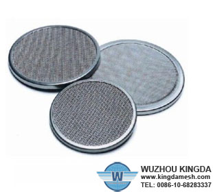 Woven wire mesh disc