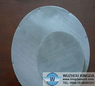 Wire mesh filter disc