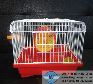 Metal hamster cage