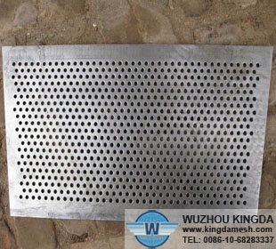 Round hole aluminum perforated metal mesh