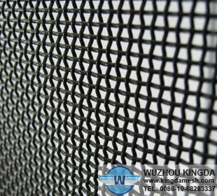 Steel security window screen