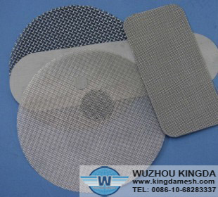 Stainless steel mesh filter disc